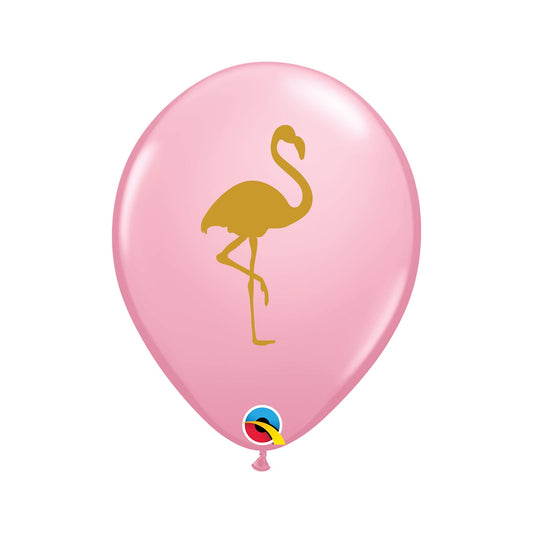 Flamingo Print 11'' Pink Latex Single