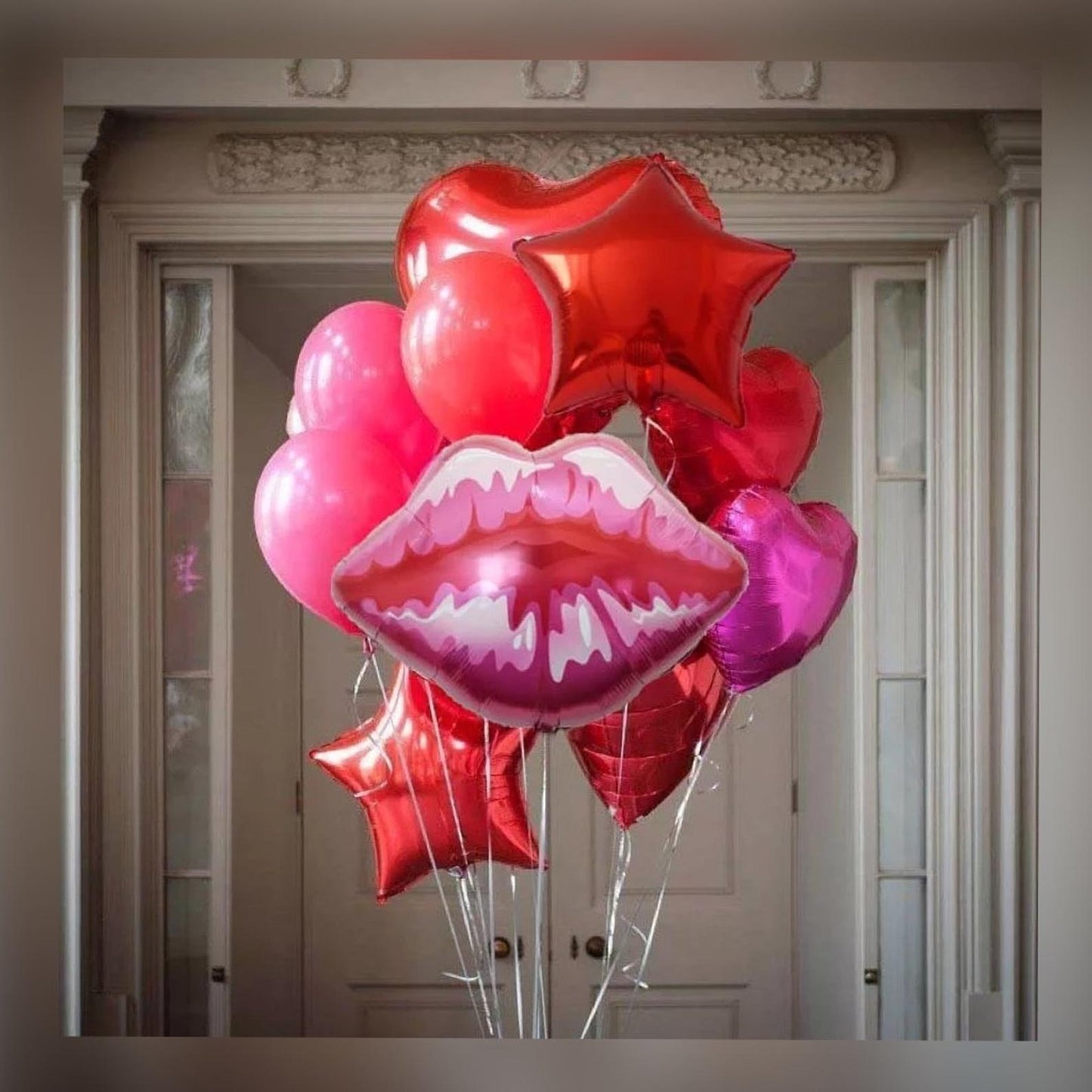 Valentine’s Day Balloon Bundle Red Hearts