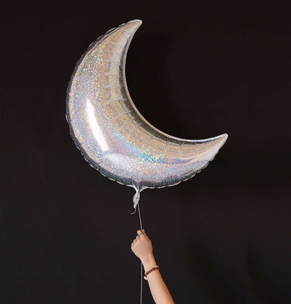 Holographic Moon Crescent 26'' Space