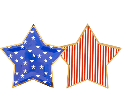 Stars & Stripes Shaped Paper Plates