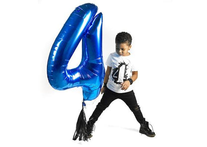Blue 34'' Number Balloon
