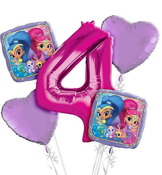 Shimmer & Shine Bouquet W/ Number