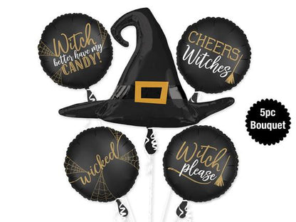 Cheers Witches Balloon Bouquet 5pc.