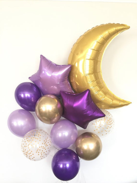 Moon Space Beautiful Purple Bouquet 11pc.