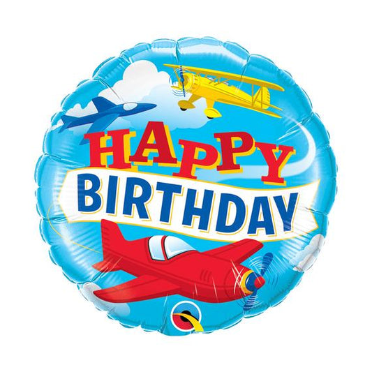 Happy Birthday Red AirPlane, 18"