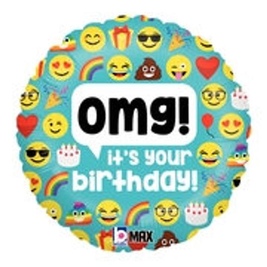 Emoji OMG 18'' Balloon