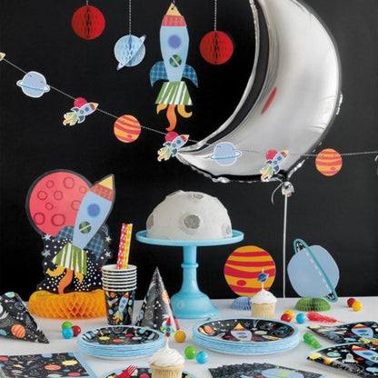 Outer Space Birthday Party Hanging Decor, 3 piece set, Space Party, Rocket Party