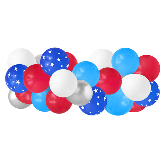 DIY Balloon Garland - Red/White/Blue CRAWFISH - 5ft