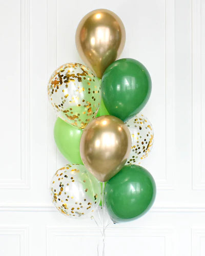 Green & Gold Simple Bouquet 10pc