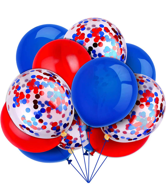 4th July Confetti & Standard Latex Bouquet 12