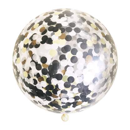 Confetti Balloon - - Black Tie