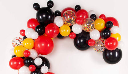 Mickey Mouse BALLOON GARLAND 6FT( TO GO NO INSTALL)