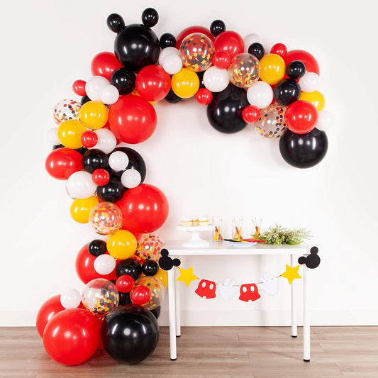 Mickey Mouse BALLOON GARLAND 6FT( TO GO NO INSTALL)