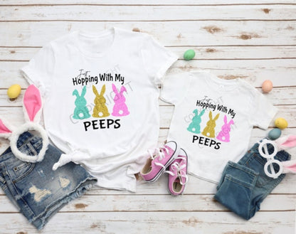 Hopping Bunny Peeps Shirts