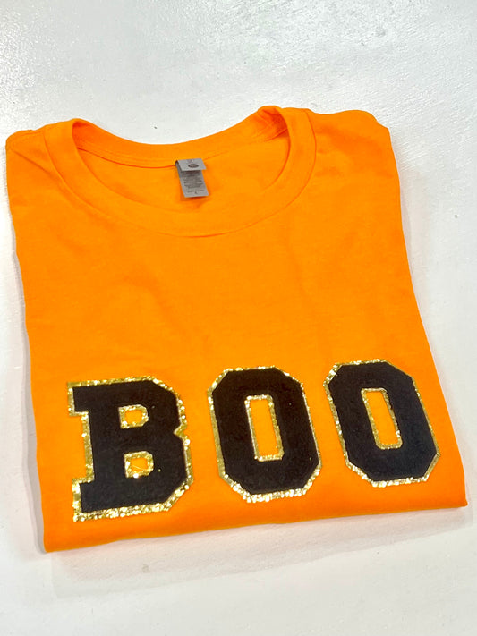 Orange Boo Chenille Shirt