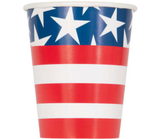 Stars & Stripes 9oz Cups