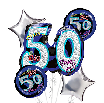 50th Balloon Bouquet