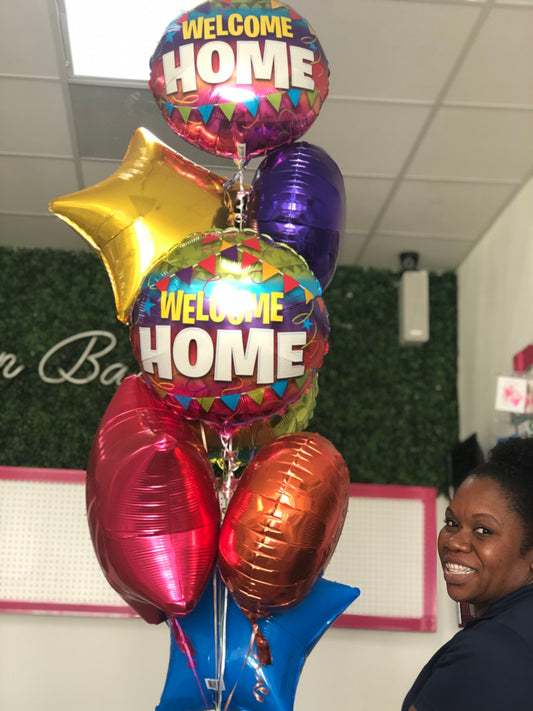 Welcome Home Colorful MyLar Bouquet Set