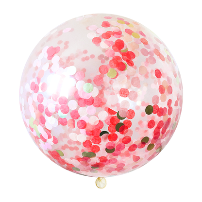 Confetti Balloon - - Red Party