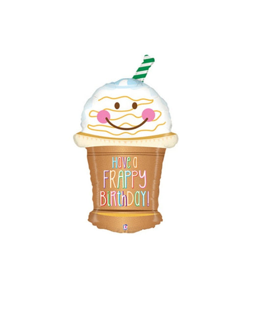 Frappy Coffee Lover Birthday Balloon