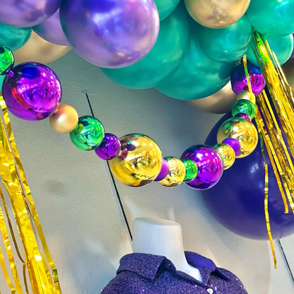 MARDI GRAS Mega Style BALLOON GARLAND TO-GO