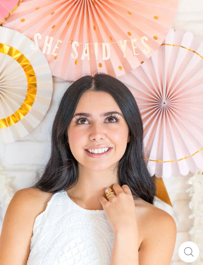 SHE SAID YES MINI BANNER SET