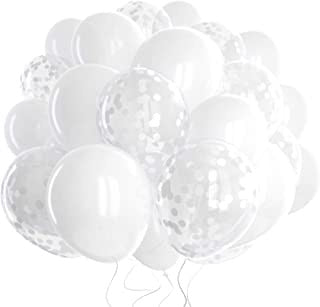 White latex with Silver Confetti Bouquet 20pc