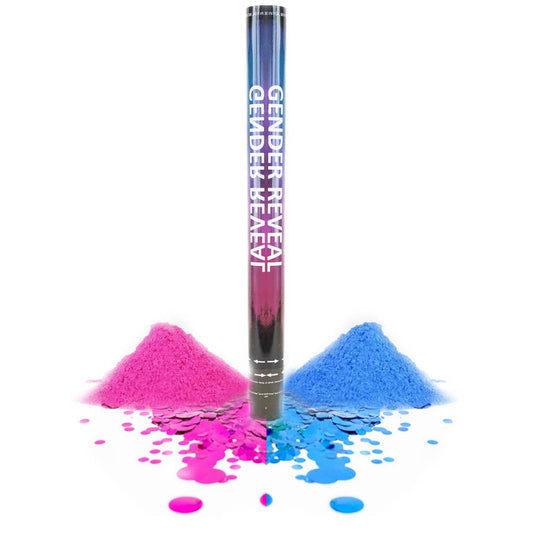 Gender Reveal Pink or Blue Big Cannon Popper