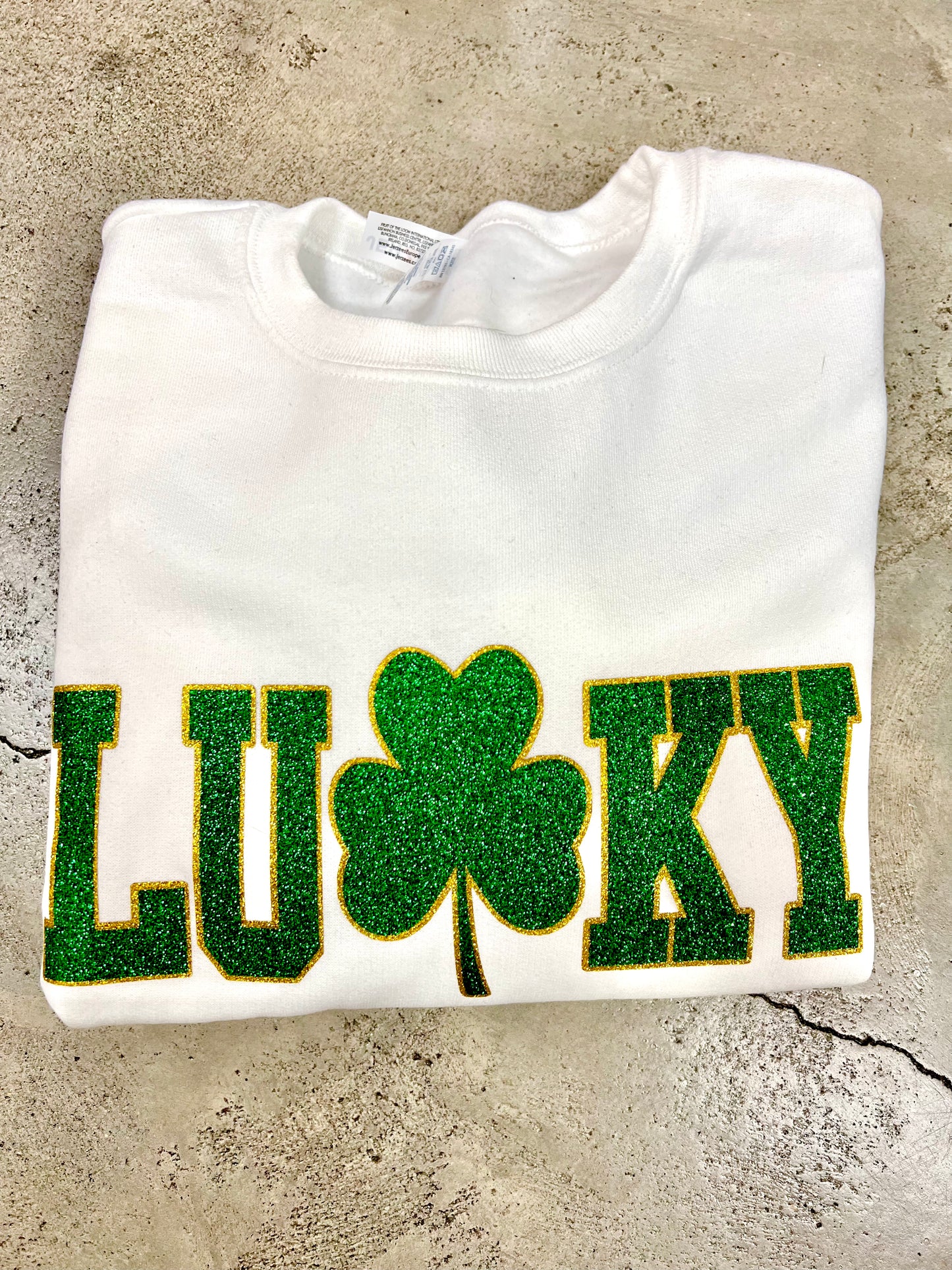 Glitter Clover Lucky Charm Shirt