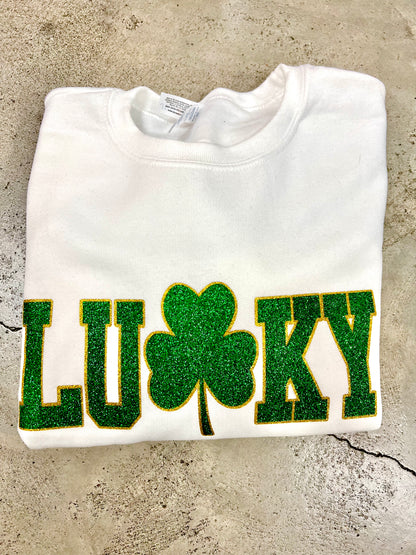 Glitter Clover Lucky Charm Shirt