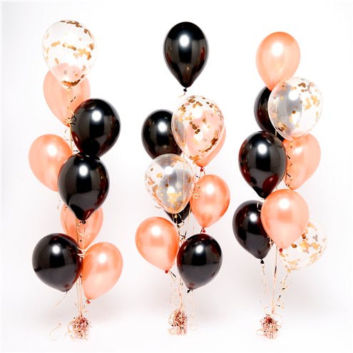 Rose Gold & Black Double Bouquet