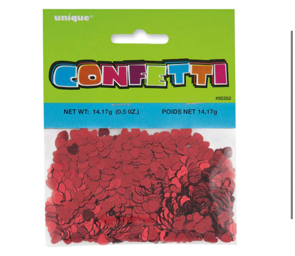 Foil Red Heart Confetti .05oz