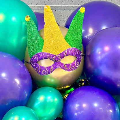 MARDI GRAS Mega Style BALLOON GARLAND TO-GO