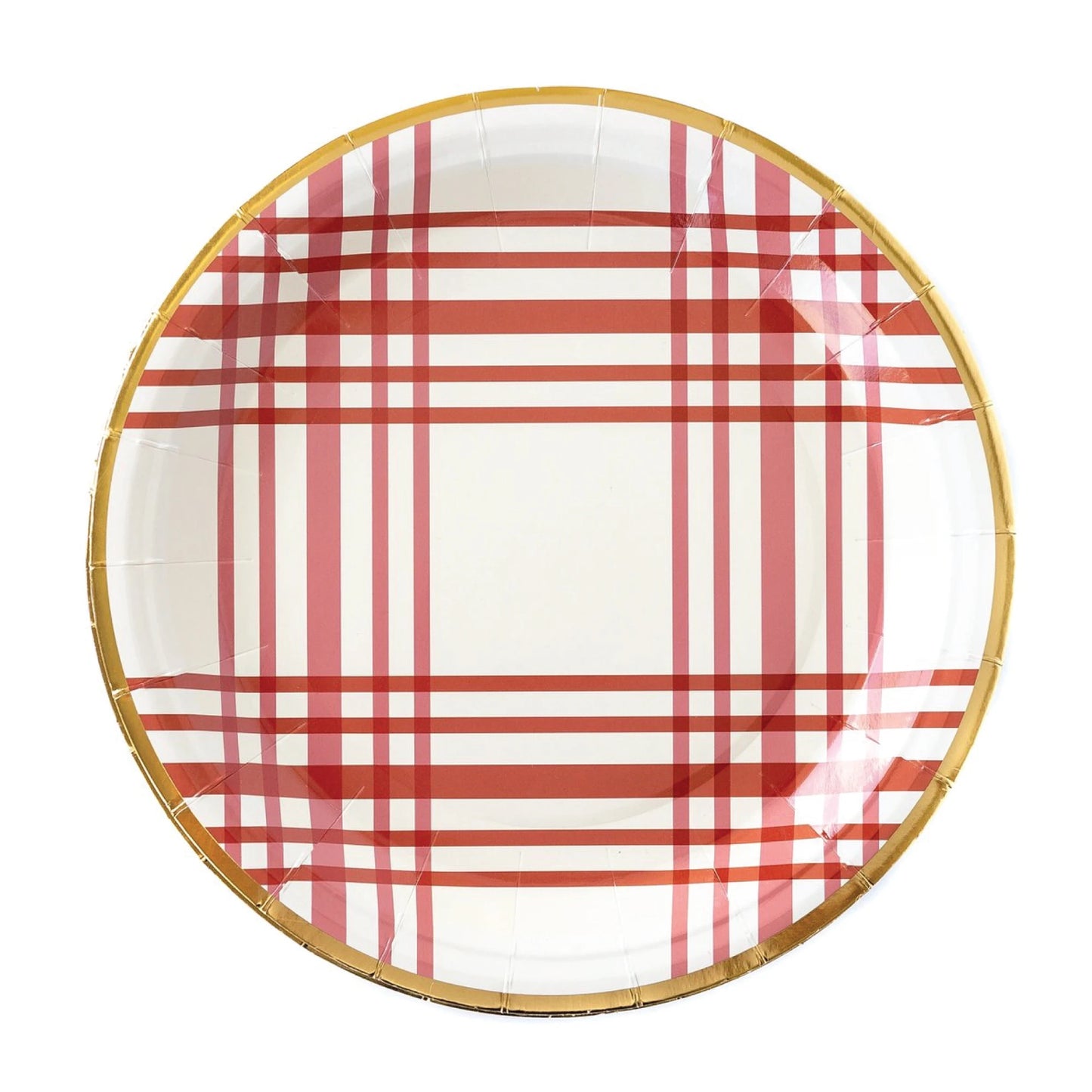 HARVEST PLAID LUNCH PLATES 8CT