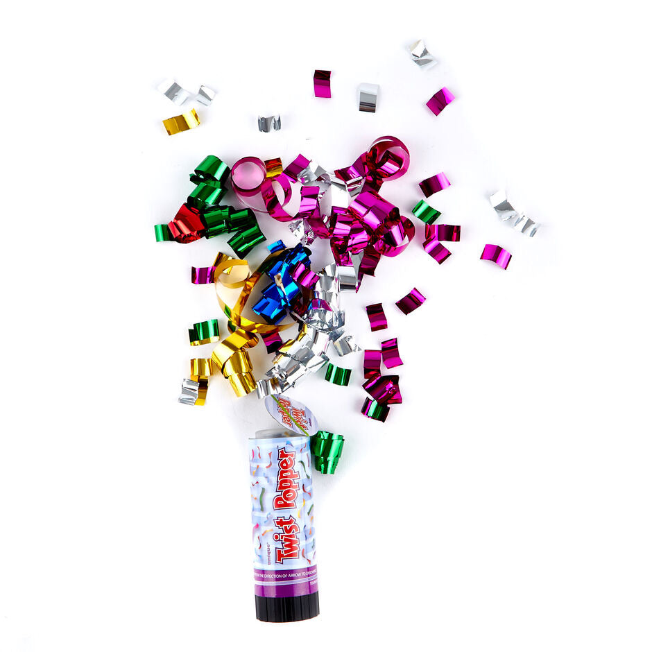 Twist Confetti Poppers 1ct