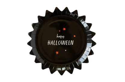 BOO CREW HAPPY HALLOWEEN PINKING PLATE, 8 Count*