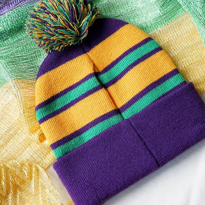 Mardi Gras Beanie Hat*