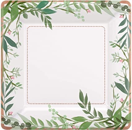 LOVE & LEAVES LUNCHEON PLATES