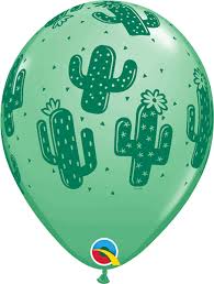Western Cactus 11" Latex Single Balloons