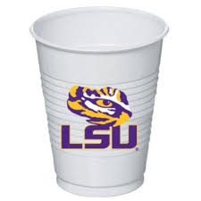 LSU Tigers Plastic Cups 8ct