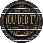 You did it Grad Large Lunch Plates 8ct.