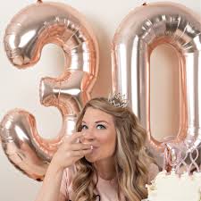 Rose Gold 34'' Number Balloon