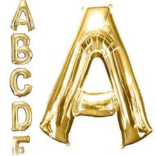Gold Letter 34'' Balloons