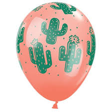 Western Cactus 11" Latex Single Balloons