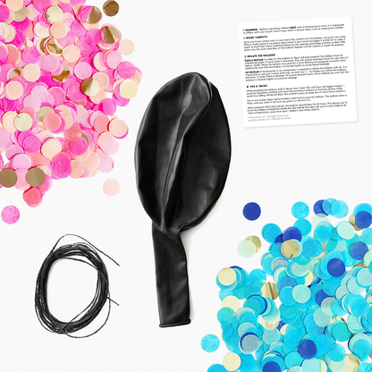 Gender Reveal Confetti Balloon Kit - 36 inch