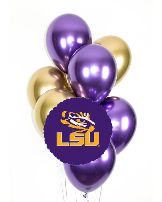 LSU Chrome Balloon 9pc Bundle
