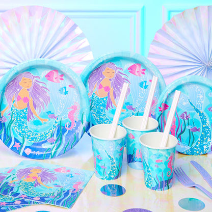 Mermaid Dinner Plates Large