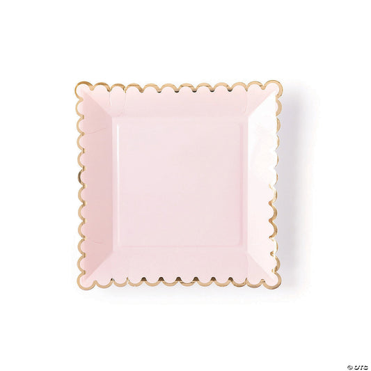 Blush Paper Dinner Plates 12 ct