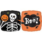 Skeleton and Pumpkin Boo Balloon