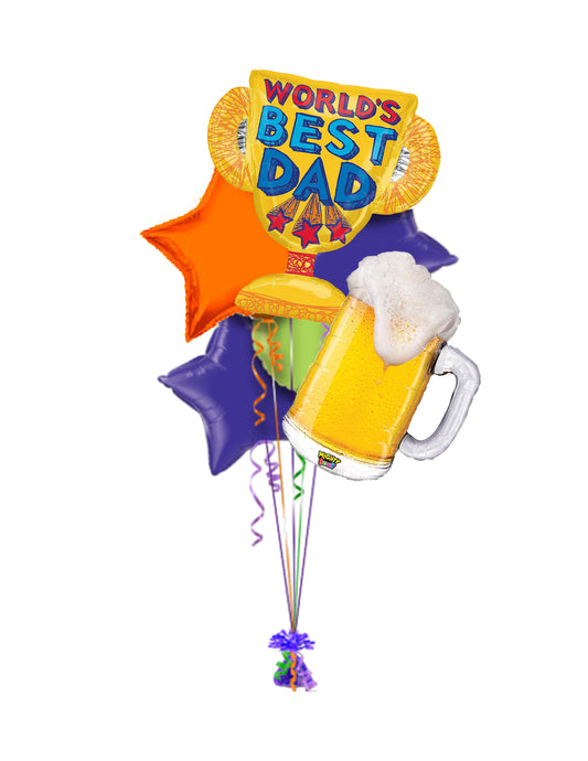 Dad Star & Beer Award Bouquet 6pc *